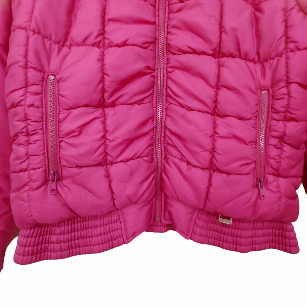 Vintage Fera Puffer Jacket Womens 10 Hot Pink Full Zip Insulated Winter Outdoor - Picture 3 of 12